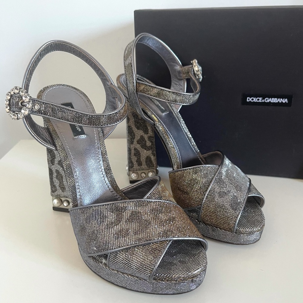 AUTHENTIC DOLCE & GABBANA ALTA MODA RUNWAY HEELS - Picture 5 of 17